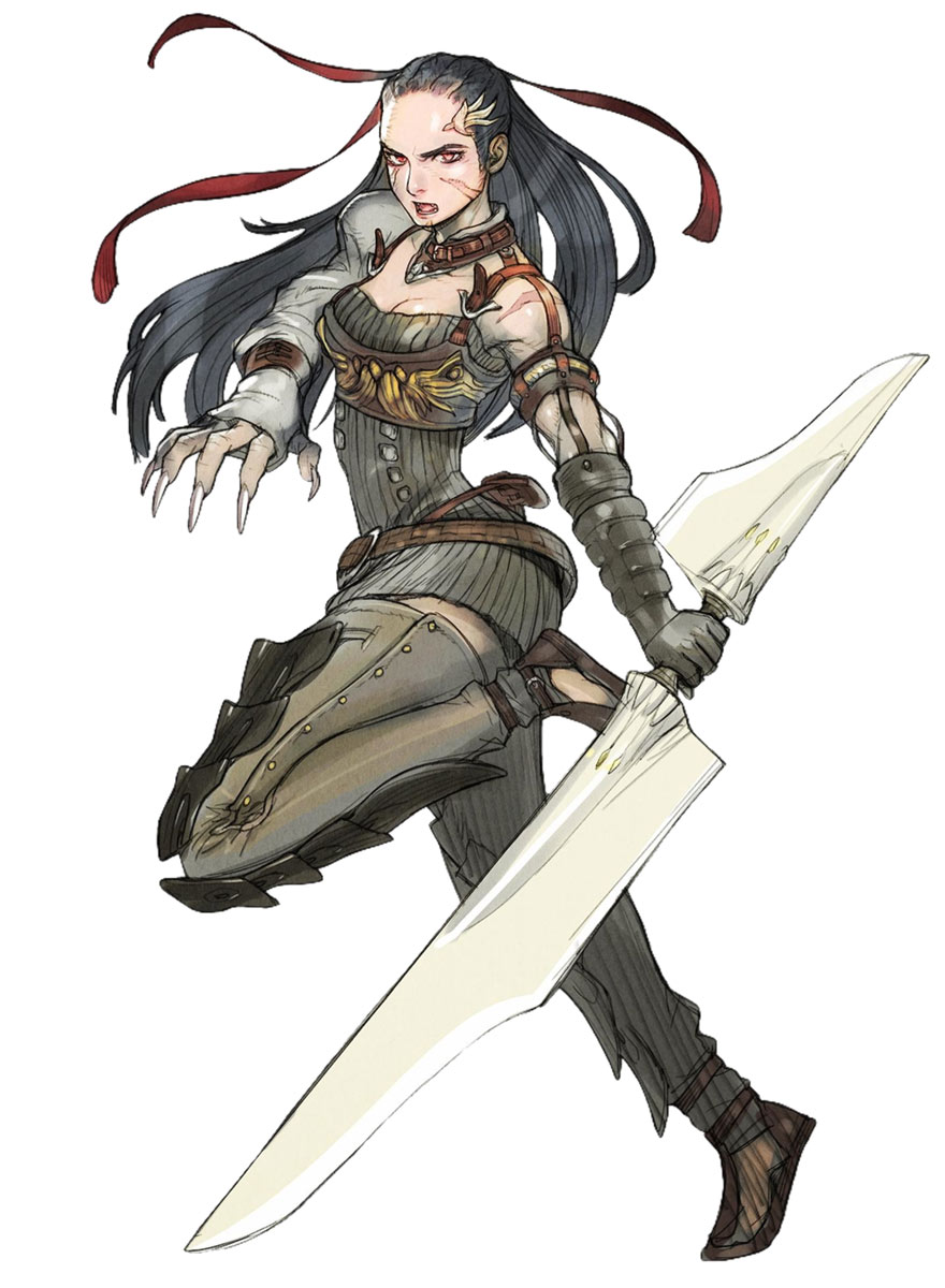 Maralme the Weredrake Art from Terra Battle