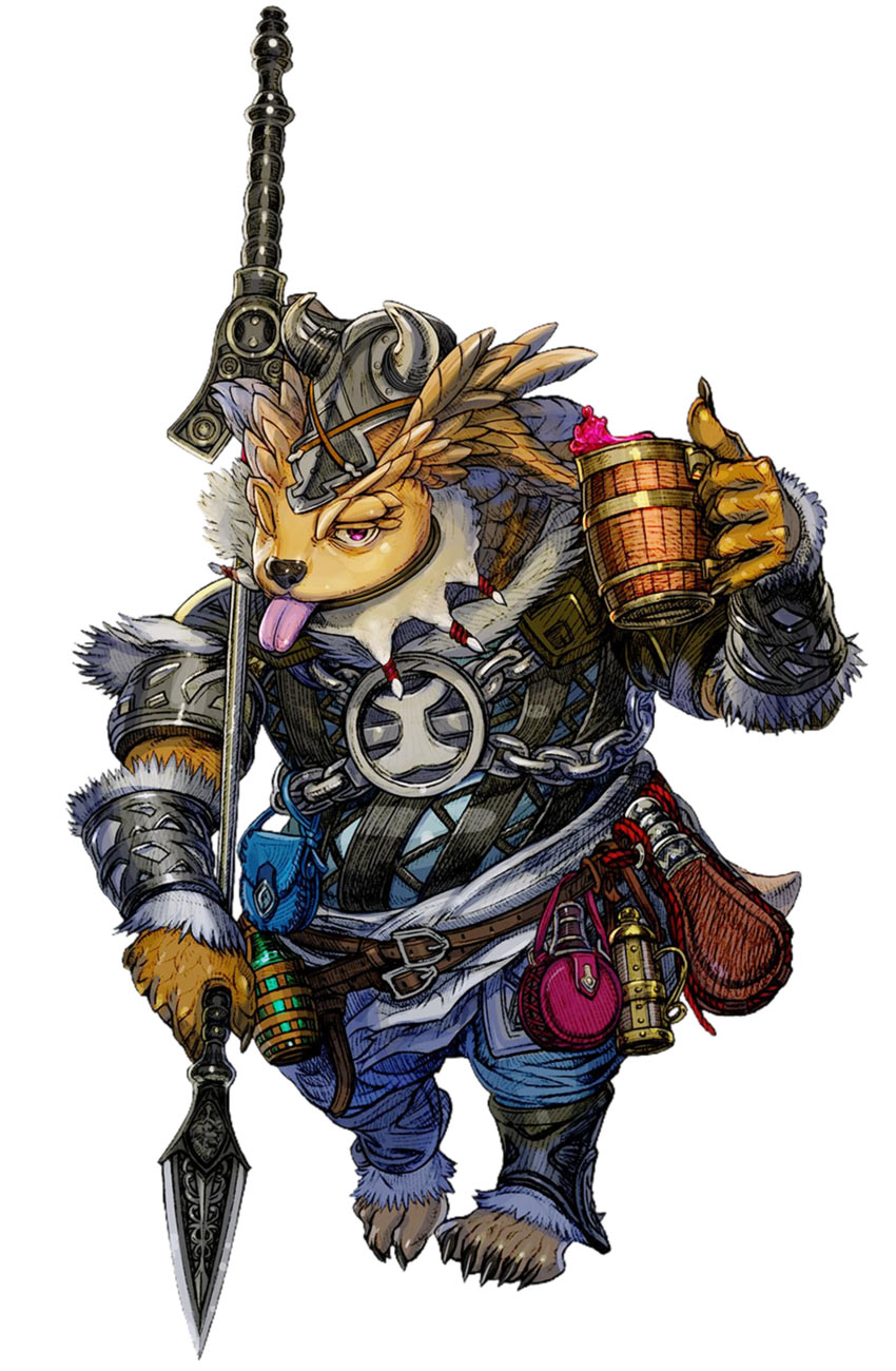 Okklitot the Strong Art from Terra Battle