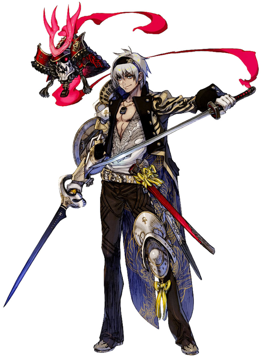 Rejin the Dual Wielder Art from Terra Battle