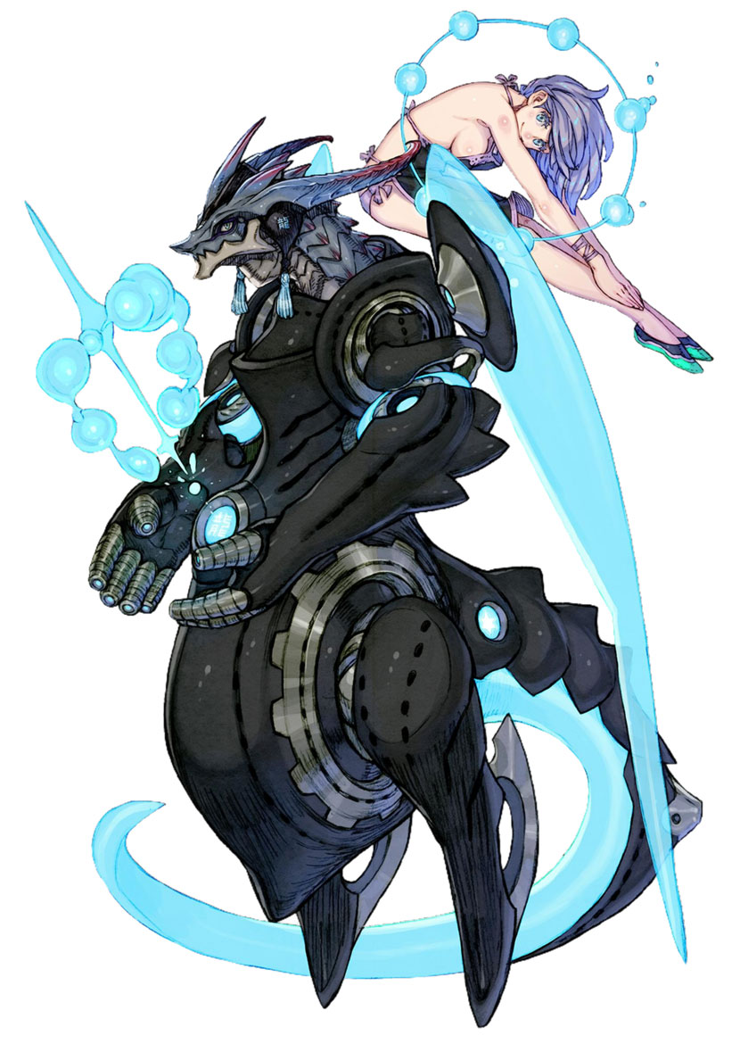 Y'apkar the Magitek Knight Art from Terra Battle