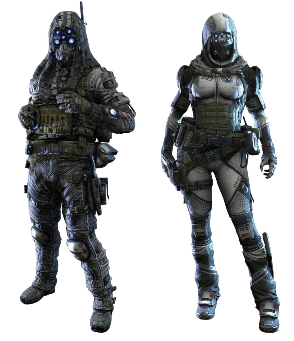 Sniper IMC Pilot Art from Titanfall
