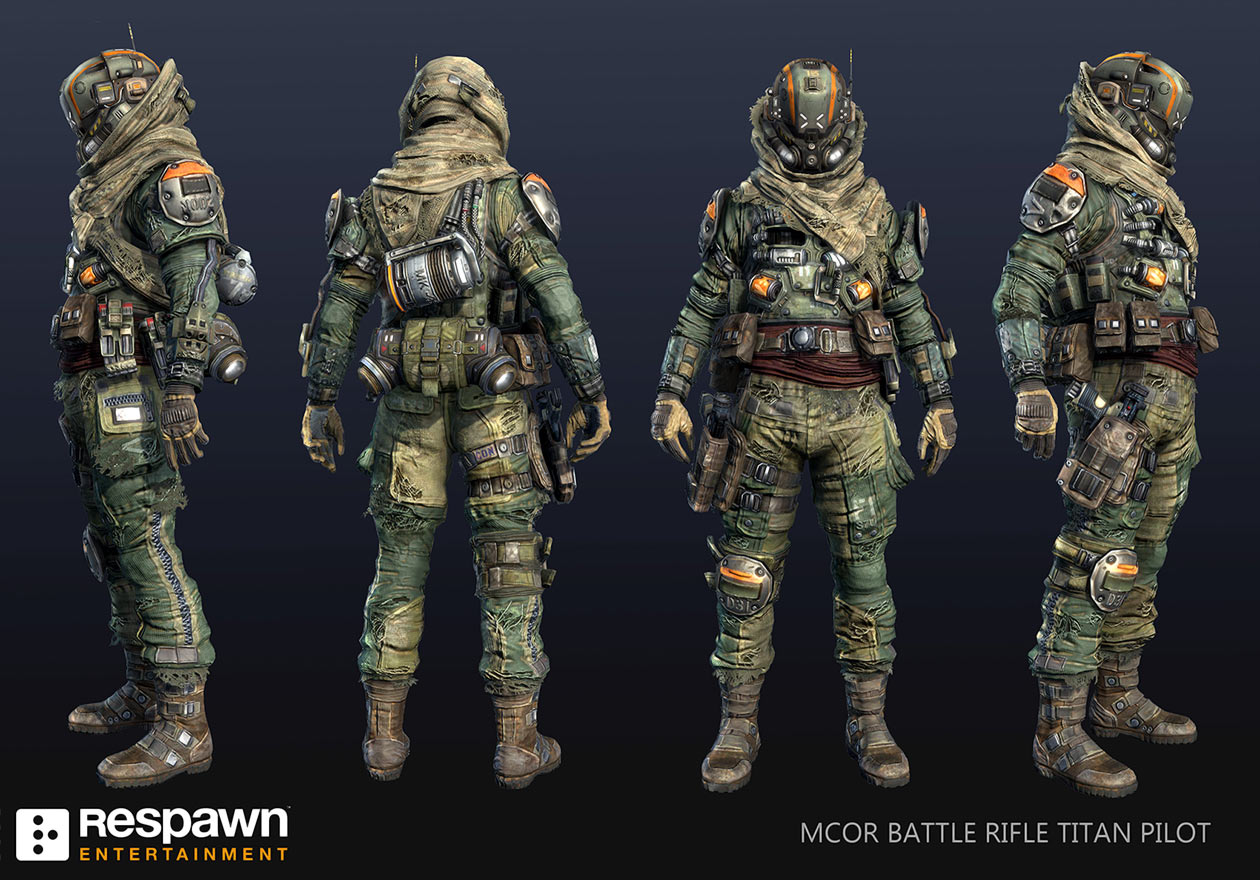 Titan Pilot Art from Titanfall