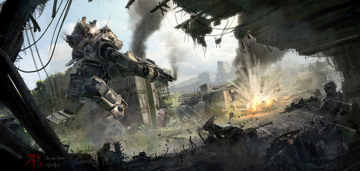 Titan Ride Art from Titanfall