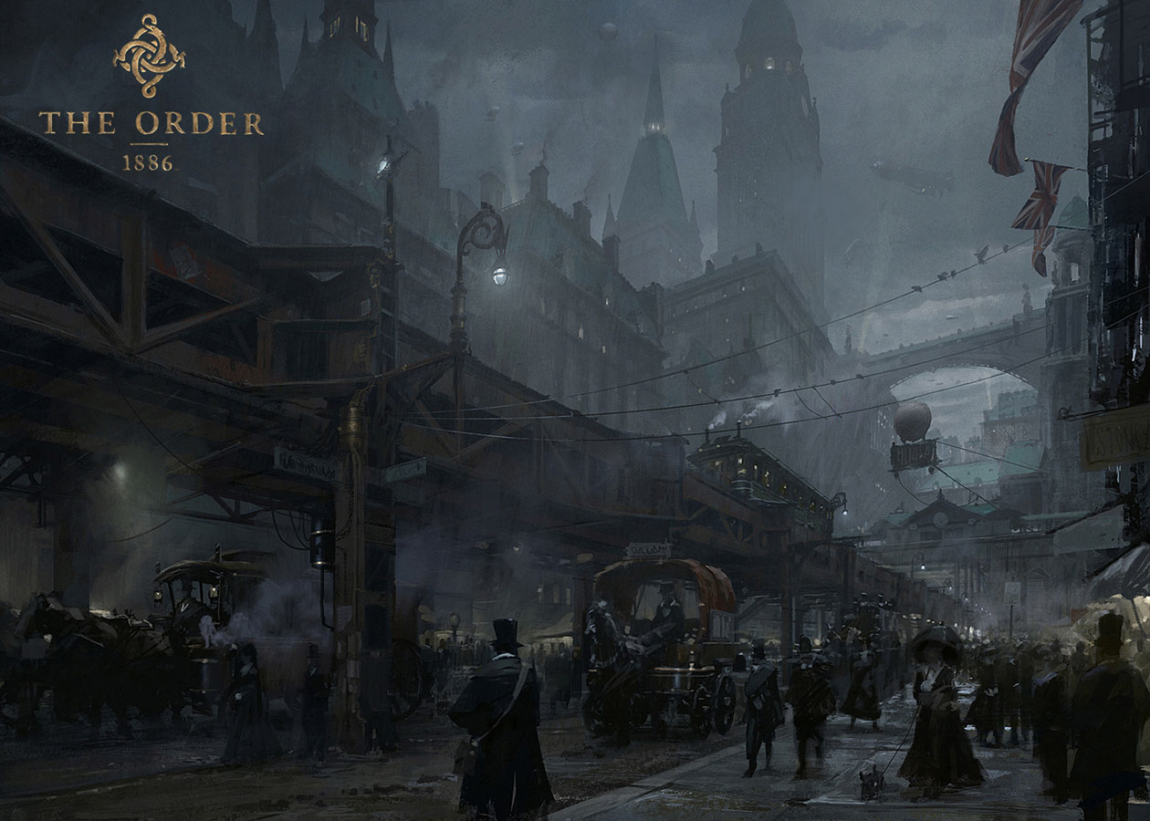 Mayfair Street Scene Art from The Order: 1886