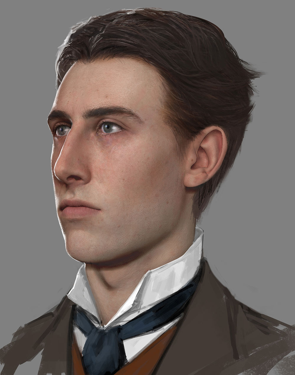 Nikola Tesla Portrait Art from The Order: 1886