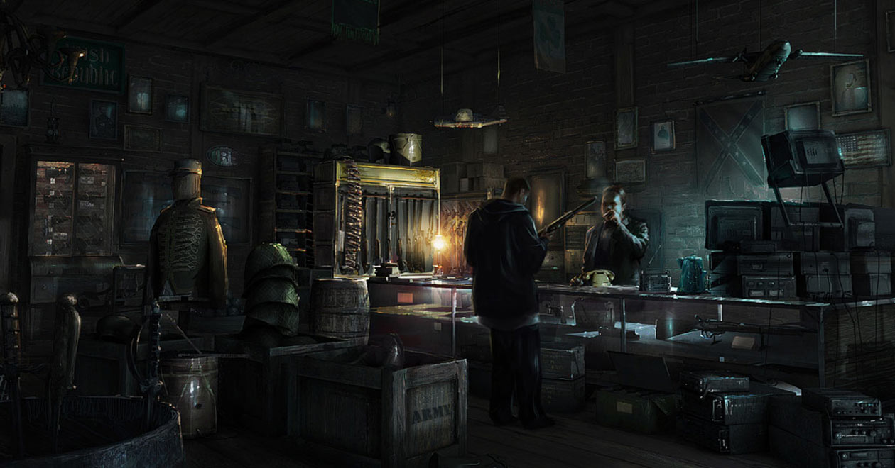 Gun Shop Art from Watch Dogs