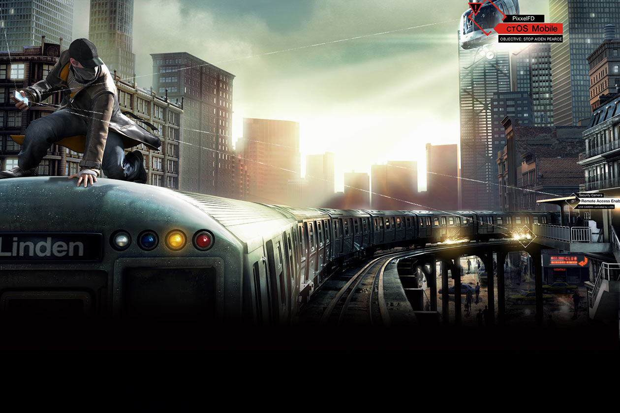 Train Ride Art from Watch Dogs