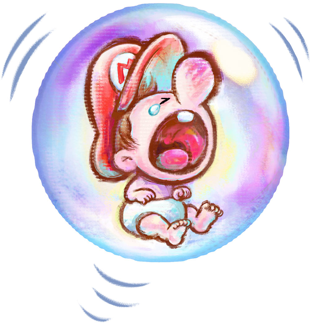 Baby Mario Art from Yoshi's New Island