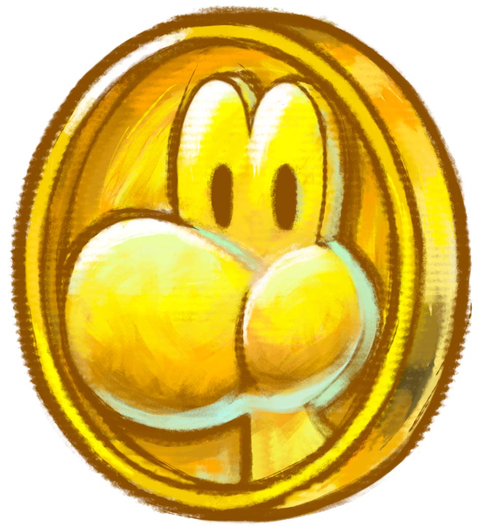 Coin Art from Yoshi's New Island