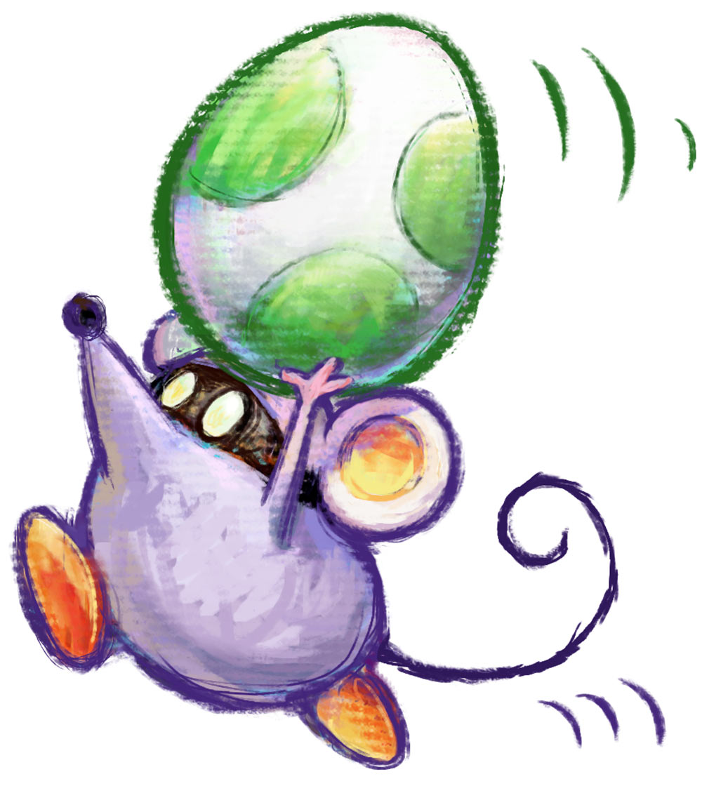 Little Mouser Art from Yoshi's New Island