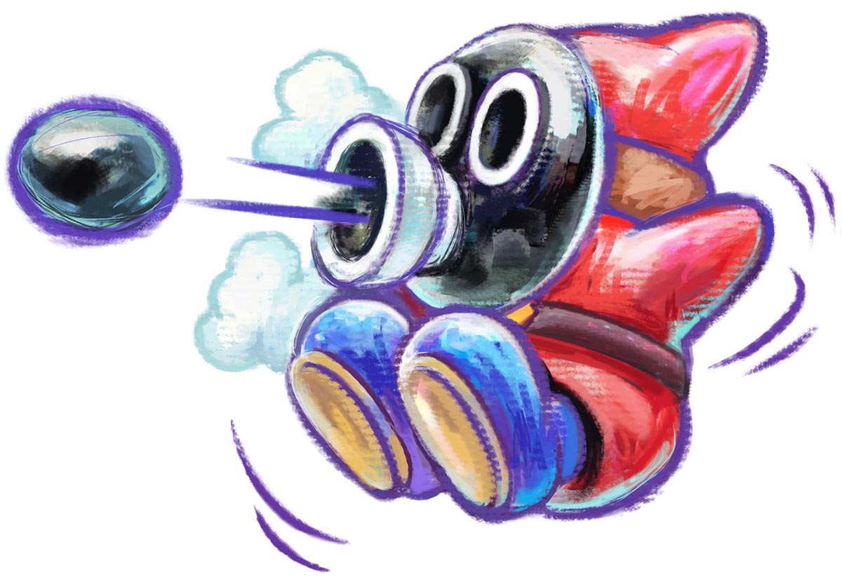 Snifit Art from Yoshi's New Island