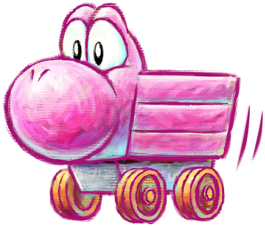 Yoshi MinecArt from Yoshi's New Island