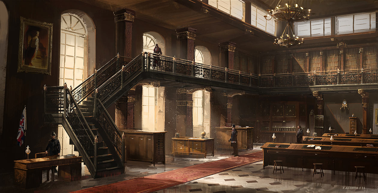 Bank Clerk Room Art from Assassin's Creed Syndicate