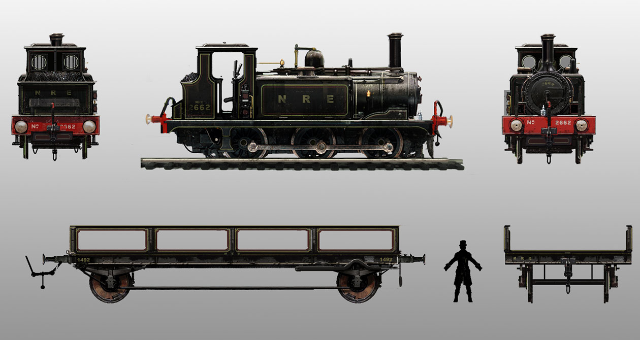 Industrial Line Train Art from Assassin's Creed Syndicate