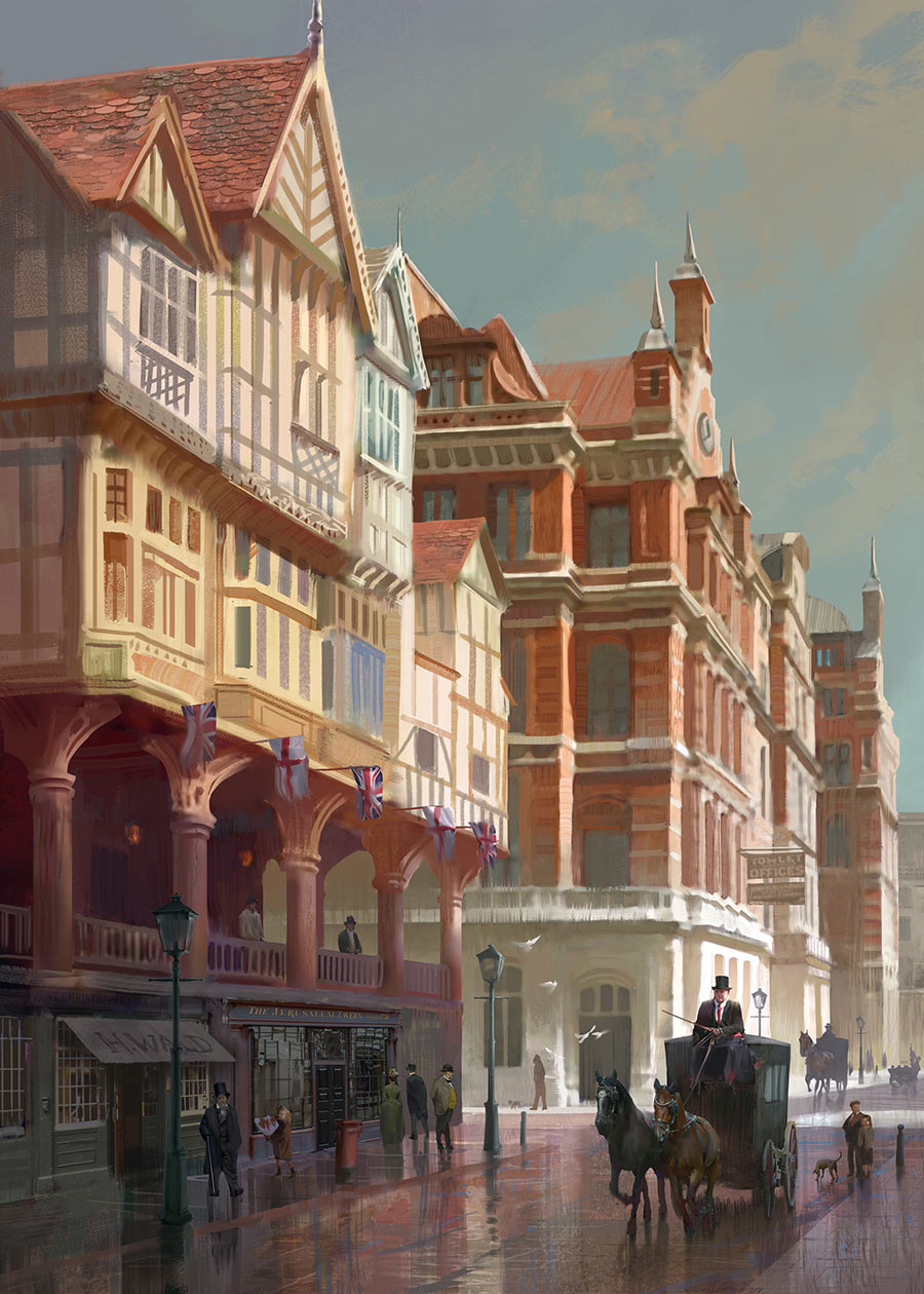Jerusalem Tavern Art from Assassin's Creed Syndicate