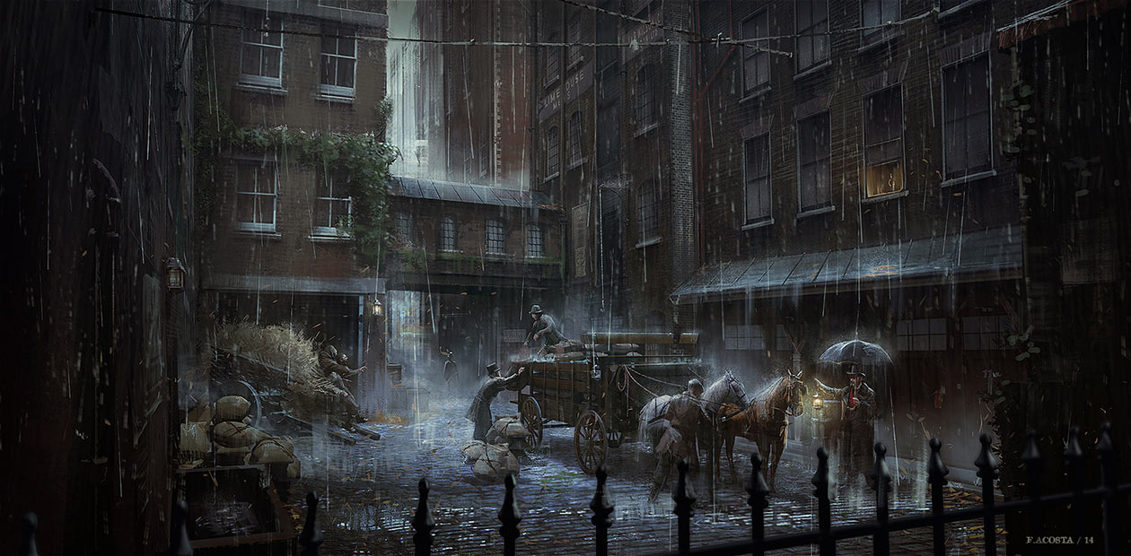 London Mews Art from Assassin's Creed Syndicate