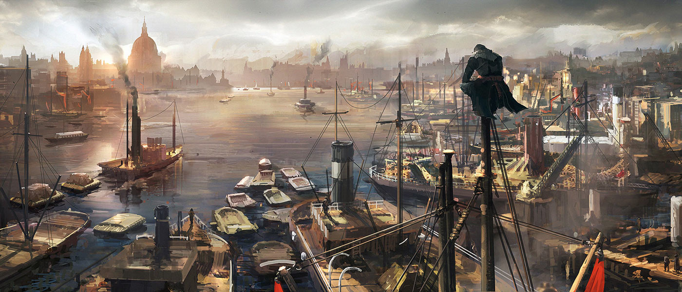 River Traffic Art from Assassin's Creed Syndicate