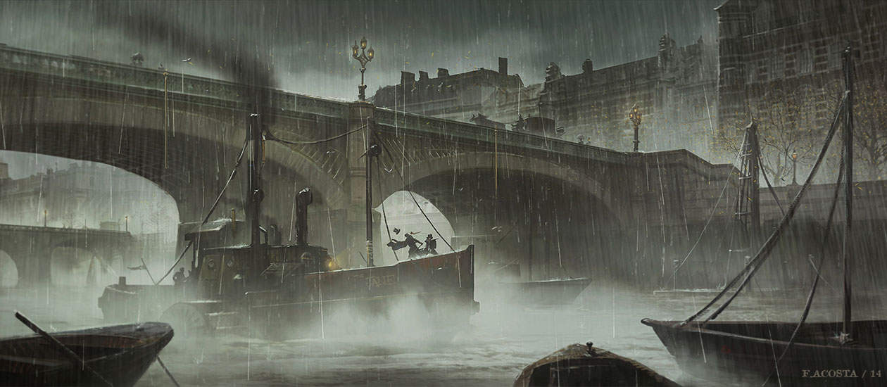Thames River Fight Art from Assassin's Creed Syndicate