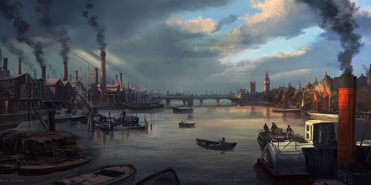 Thames River Art from Assassin's Creed Syndicate