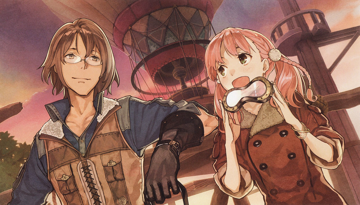Awin & Escha Ending Art from Atelier Escha & Logy: Alchemists of the Dusk Sky