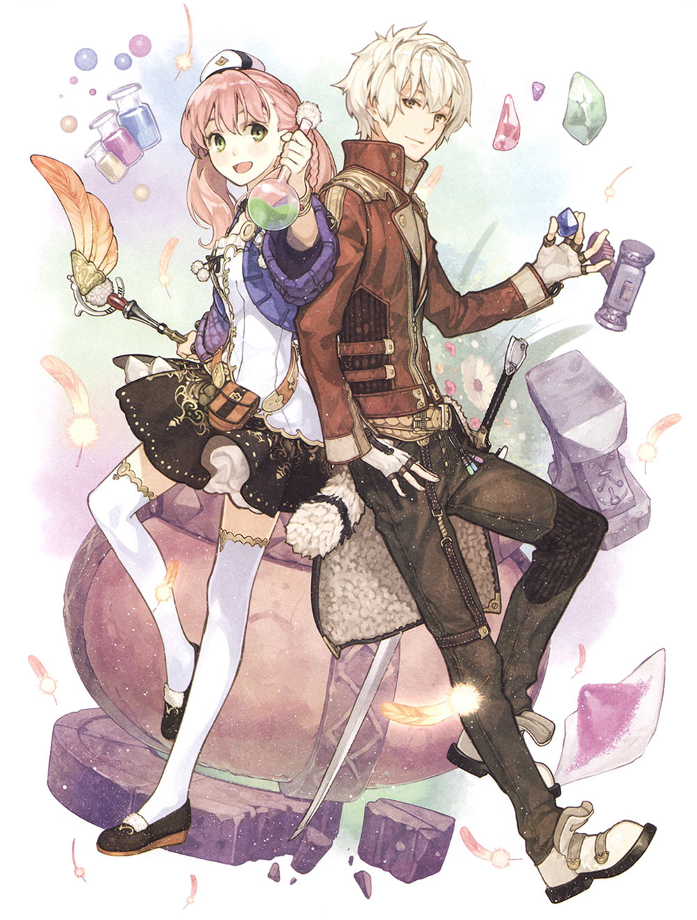 Complete Guide Cover Art from Atelier Escha & Logy: Alchemists of the Dusk Sky