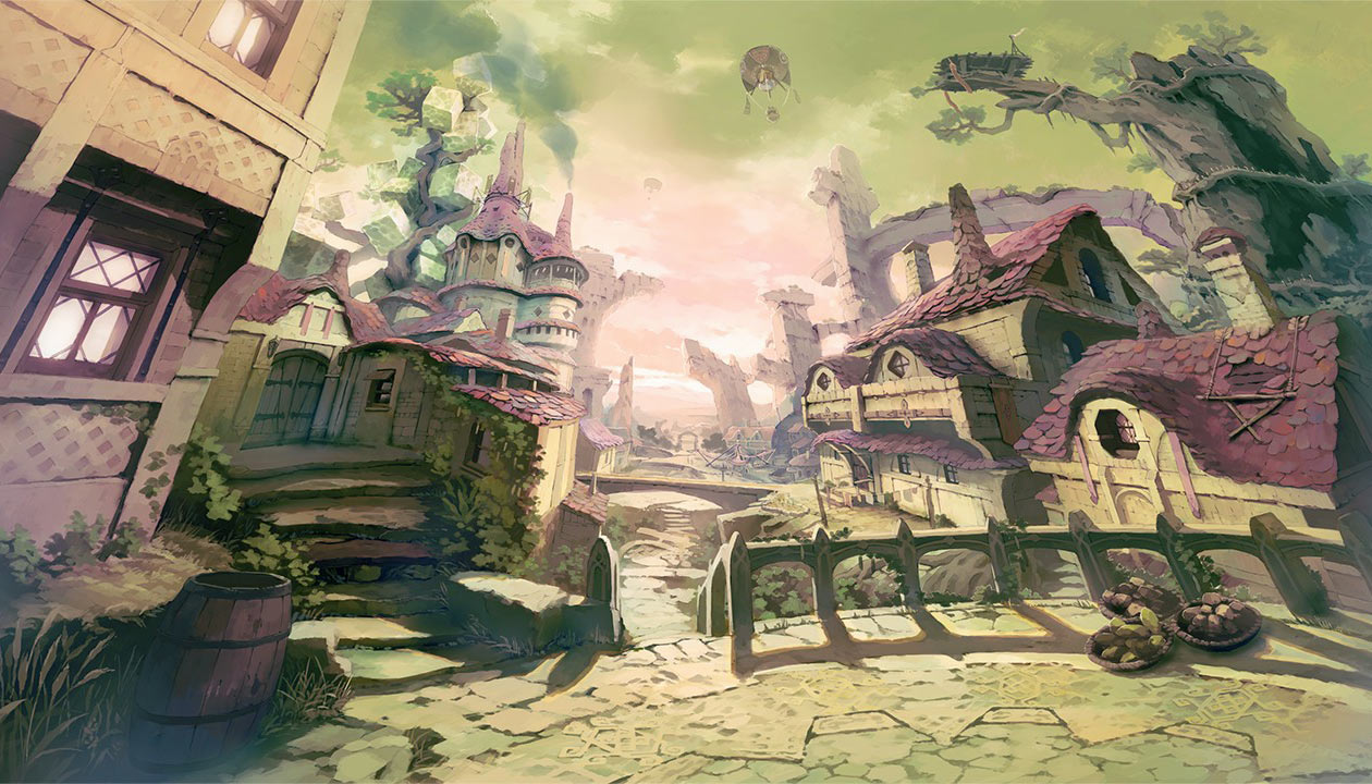 Town Art from Atelier Escha & Logy: Alchemists of the Dusk Sky
