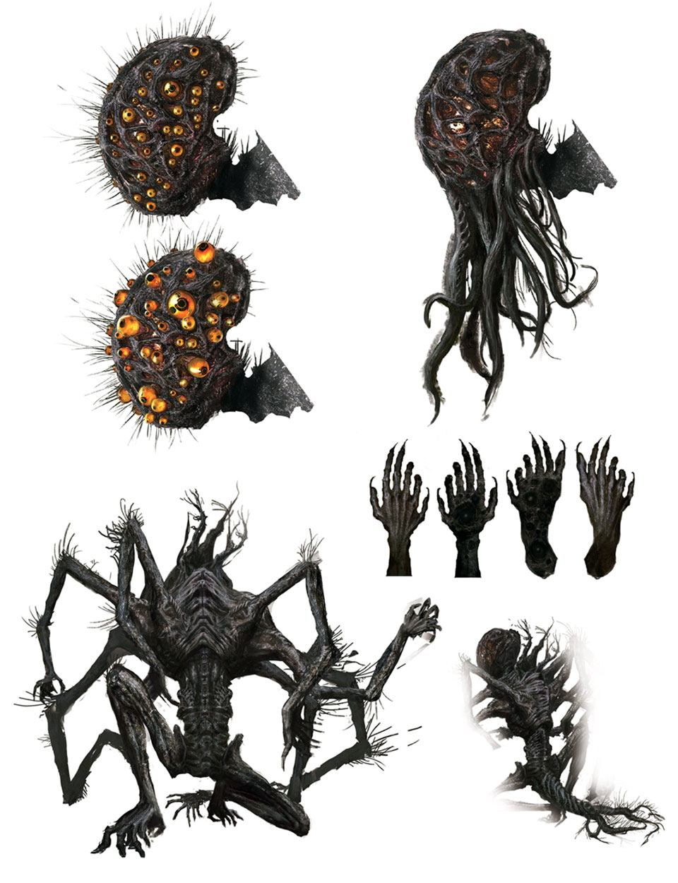 Amygdala Body Parts Art from Bloodborne