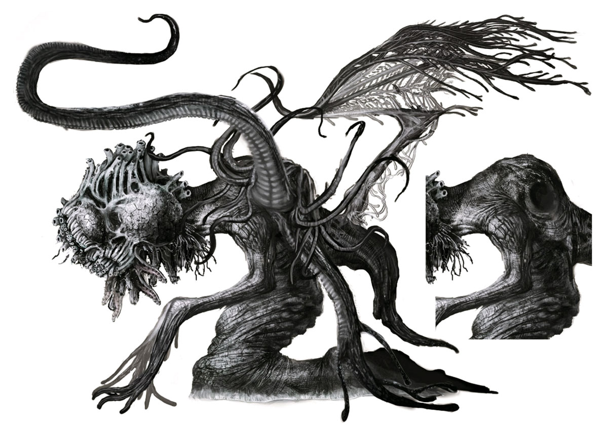 Ebrietas Side Art from Bloodborne