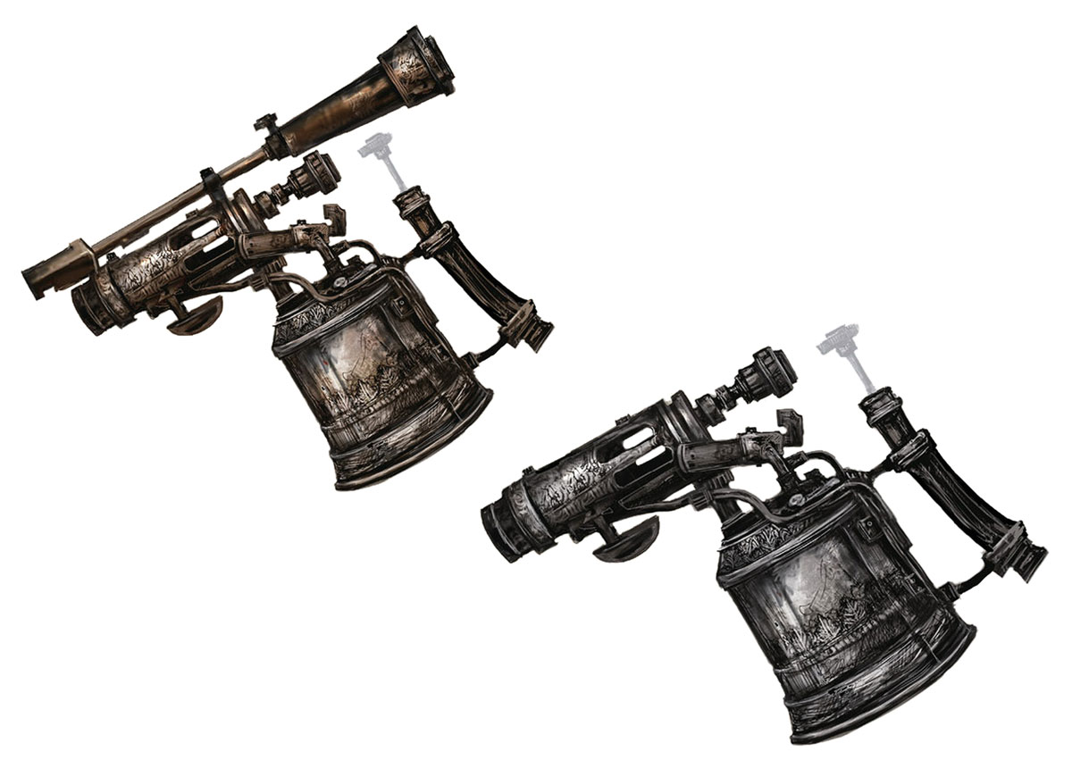 Flamesprayer & Rosmarinus Art from Bloodborne
