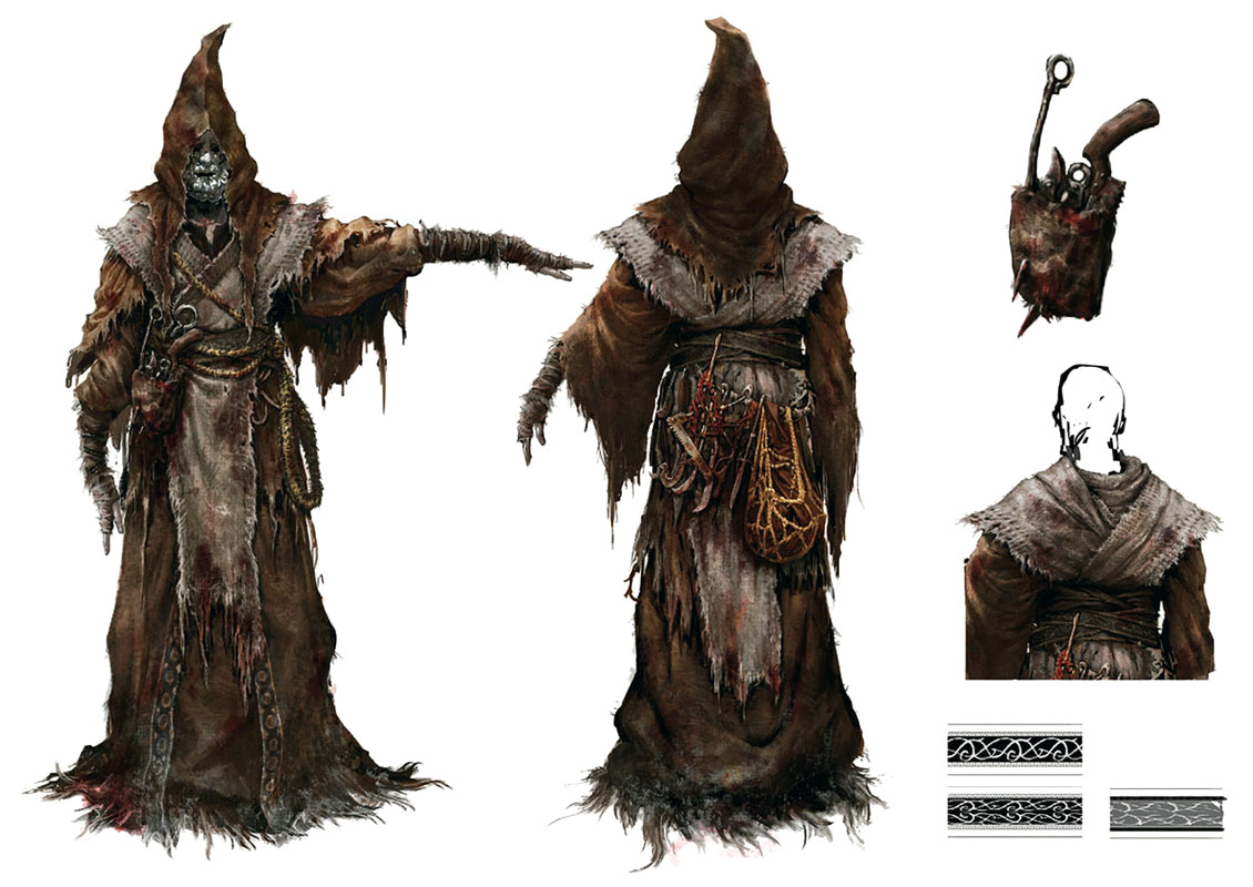 Graveguard Attire Art from Bloodborne
