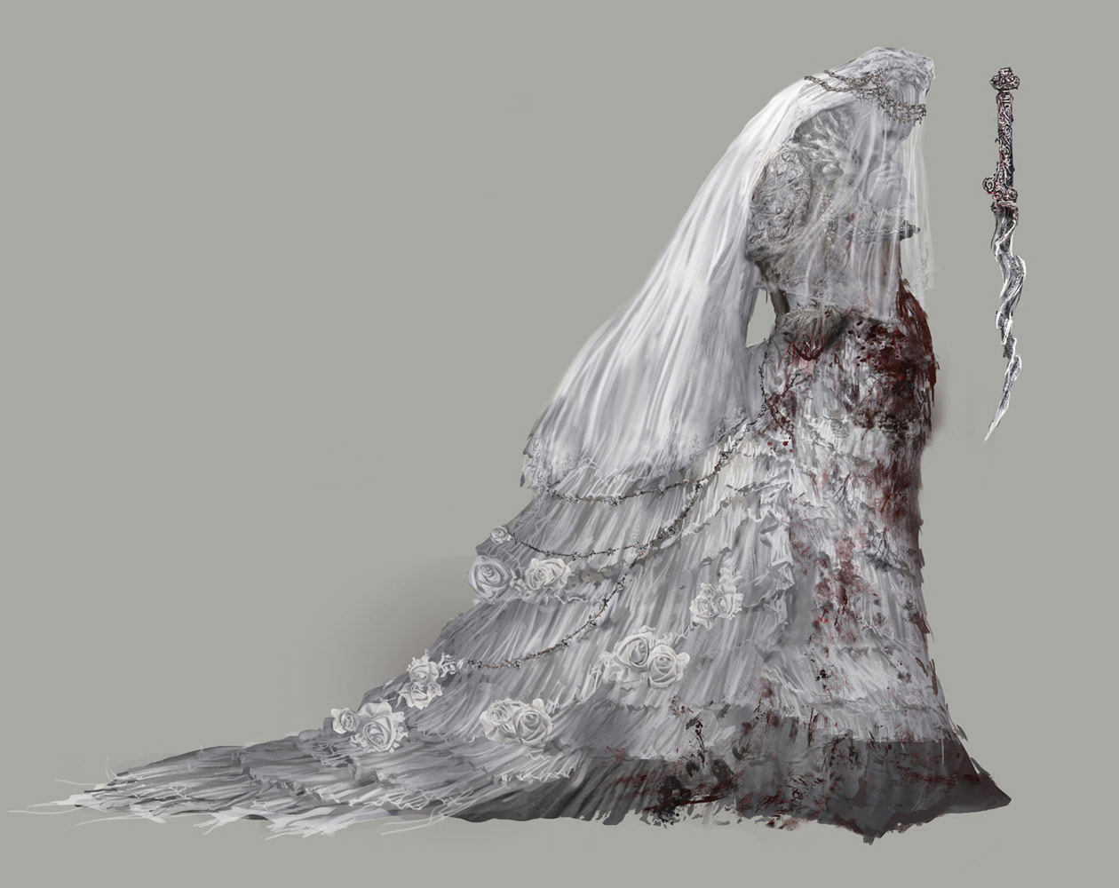 Pthumerian Queen Yharnam Art from Bloodborne