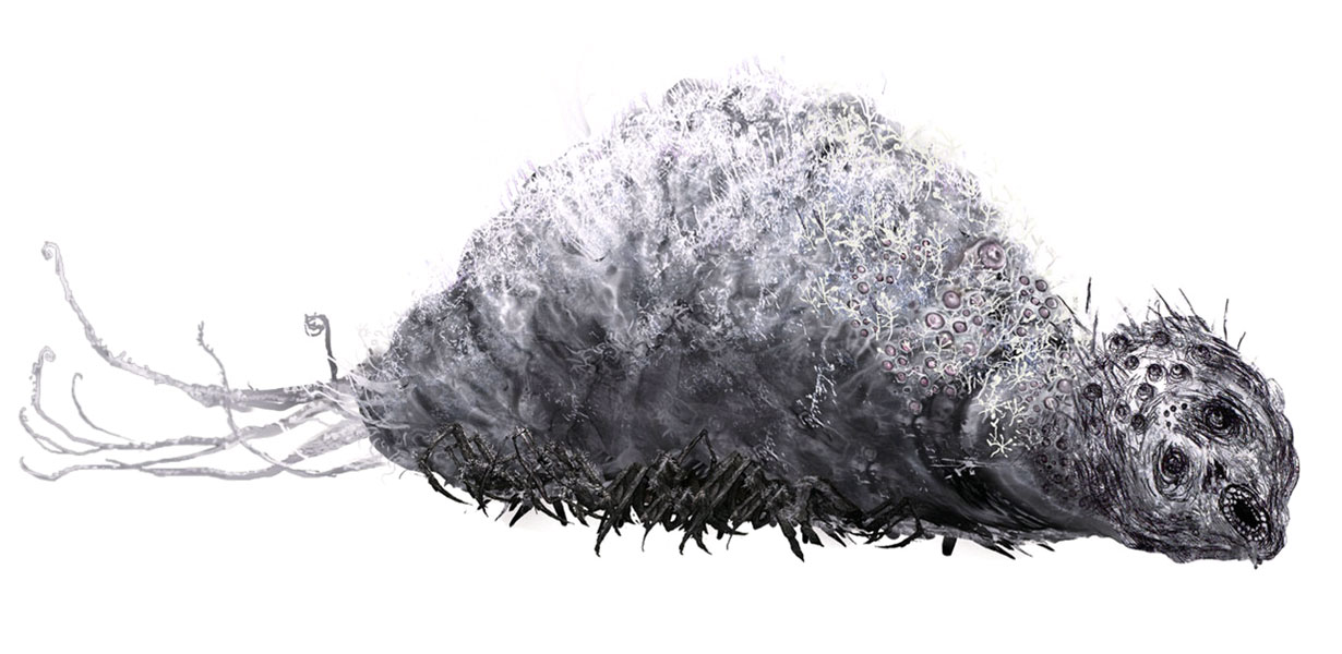 Rom, the Vacuous Spider Art from Bloodborne