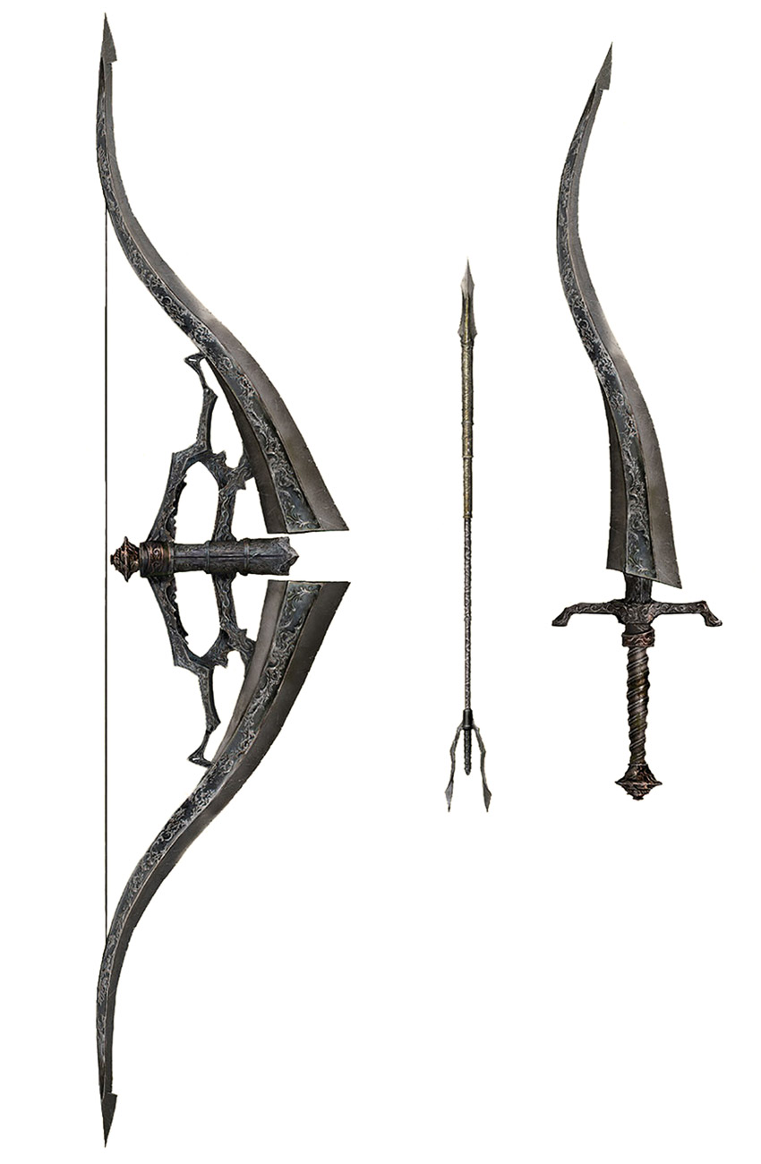 Simon's Bowblade Art from Bloodborne