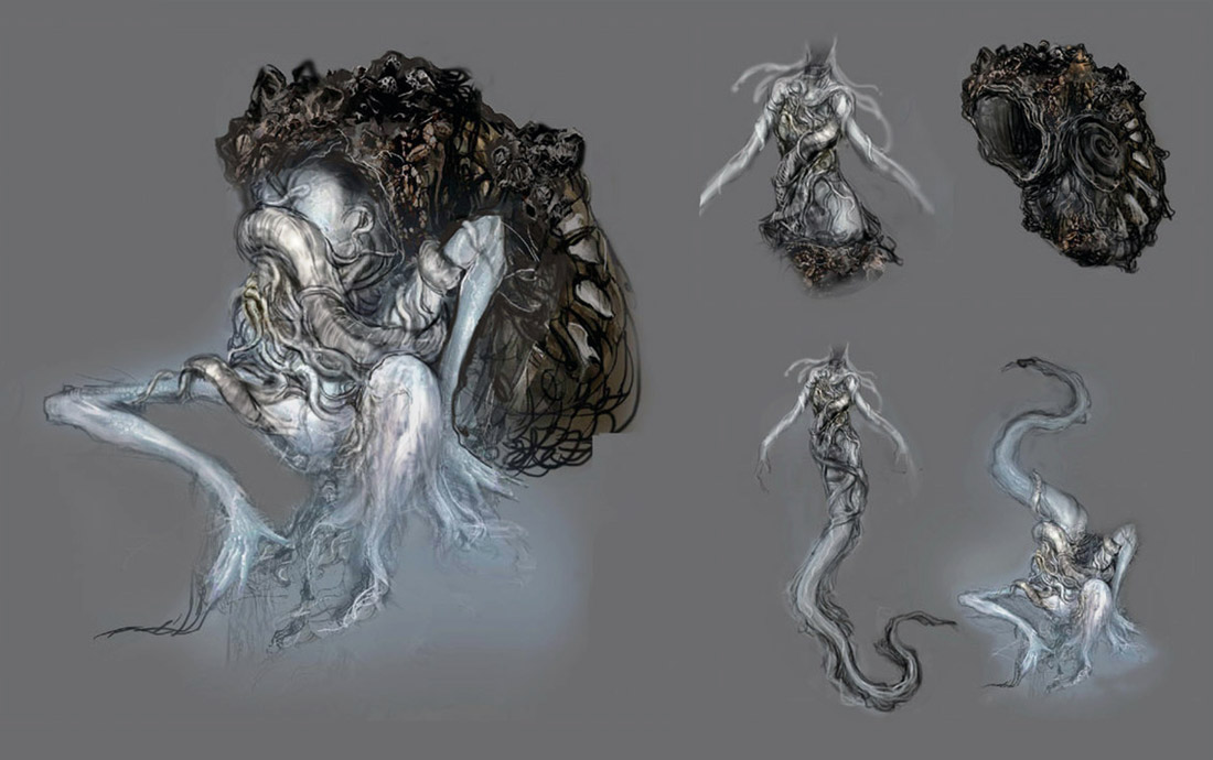 Snail Woman Art from Bloodborne