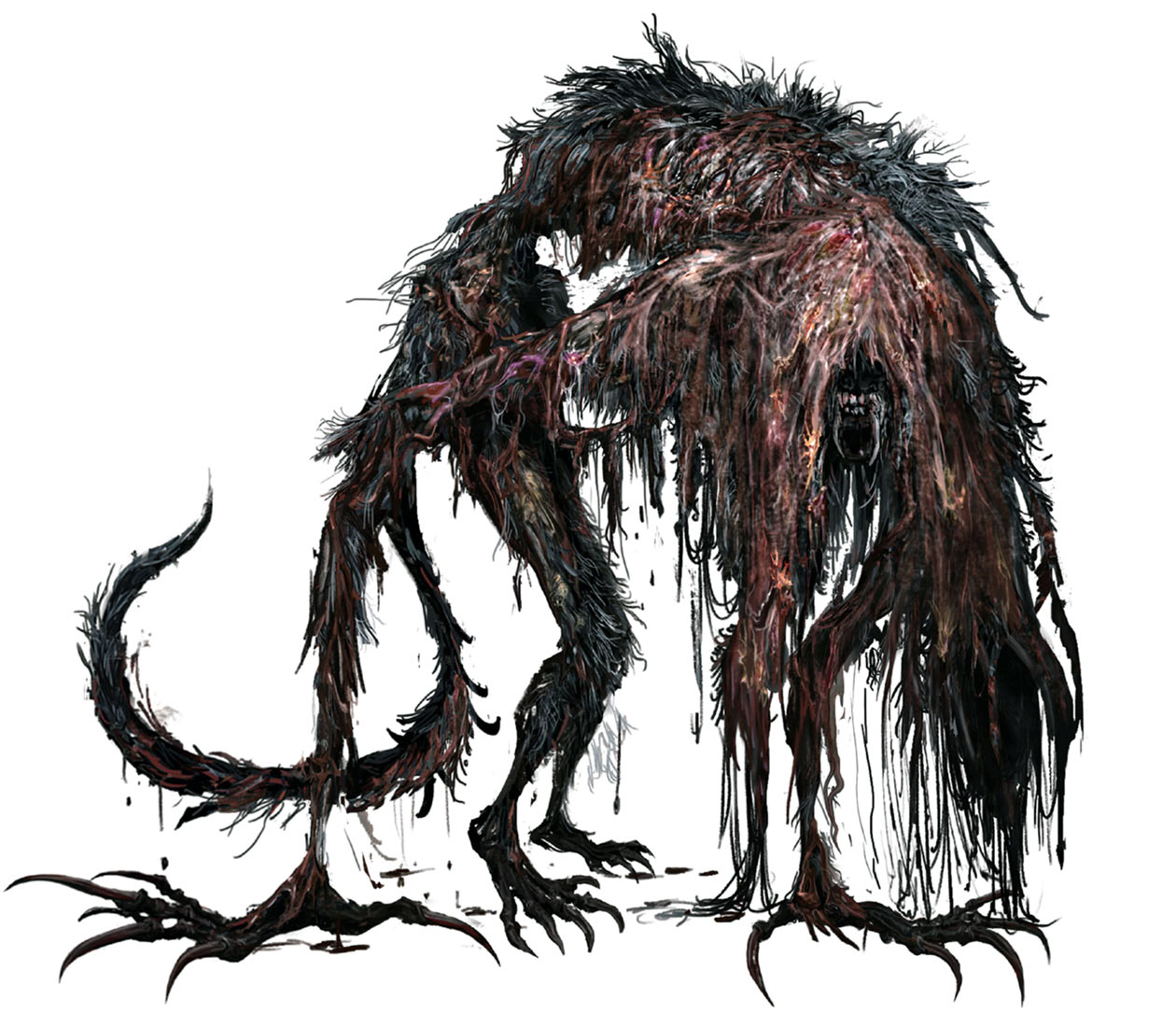 Blood-Starved Beast Art from Bloodborne