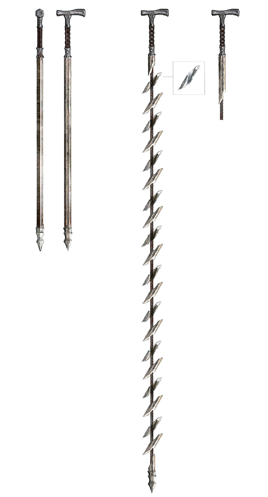 Threaded Cane Art from Bloodborne