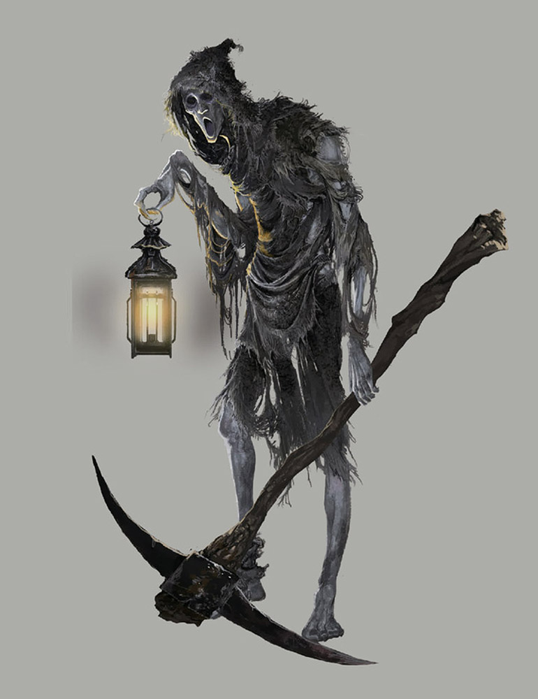 Watcher's Gravedigger Art from Bloodborne