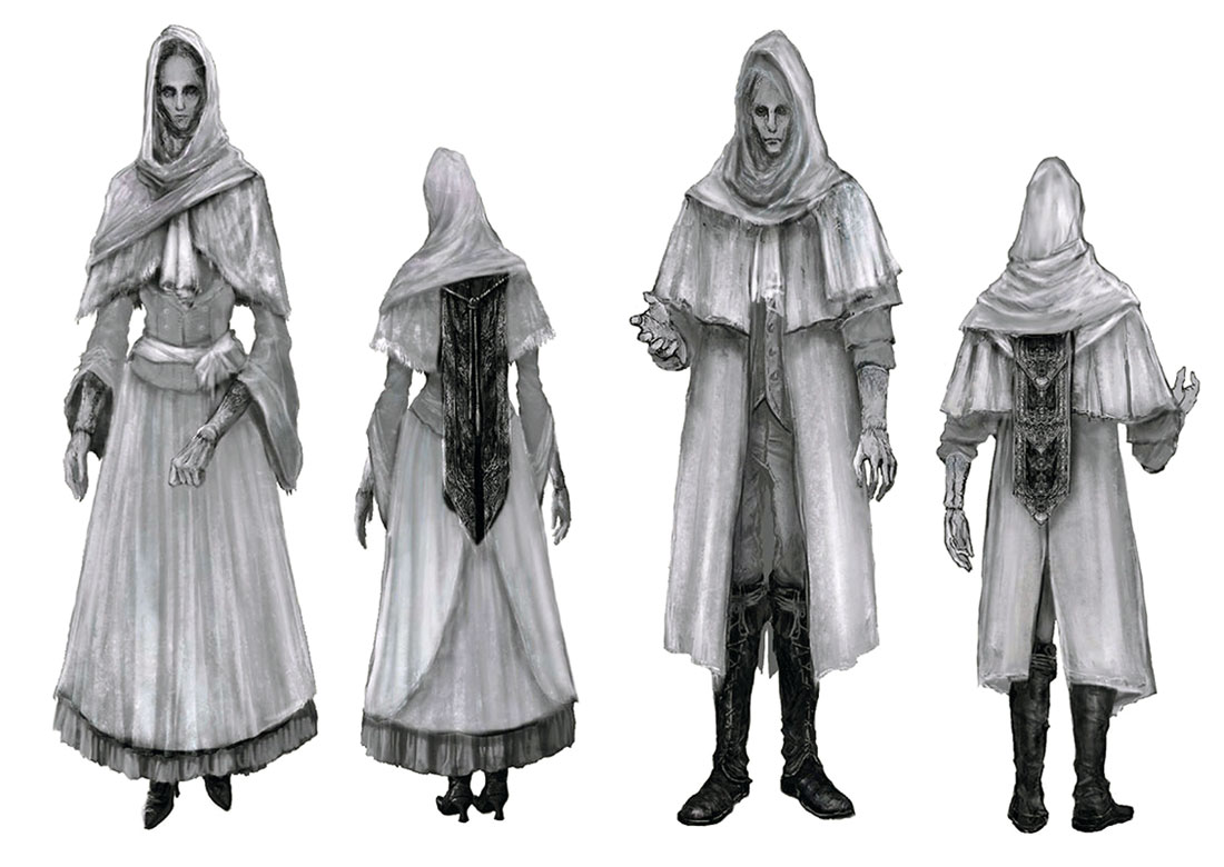 White Church Attire Art from Bloodborne