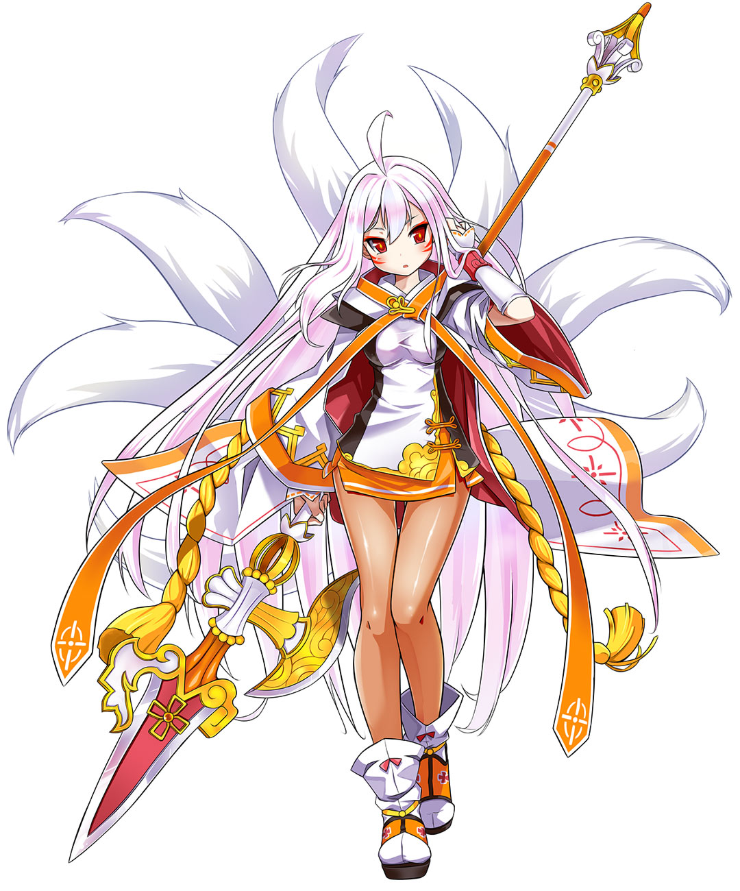 Sakra Devanam, Celestial Fox Art from Elsword