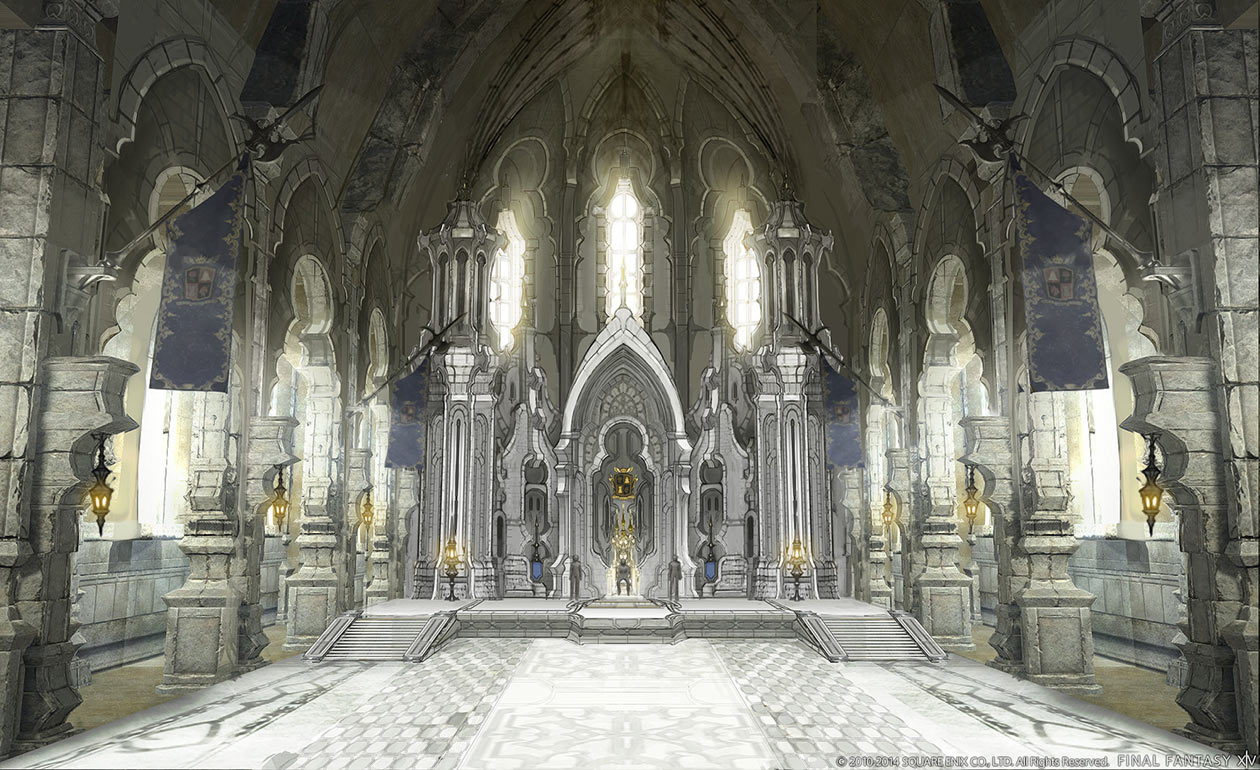 Archbishop Throne Room Art from Final Fantasy XIV: Heavensward