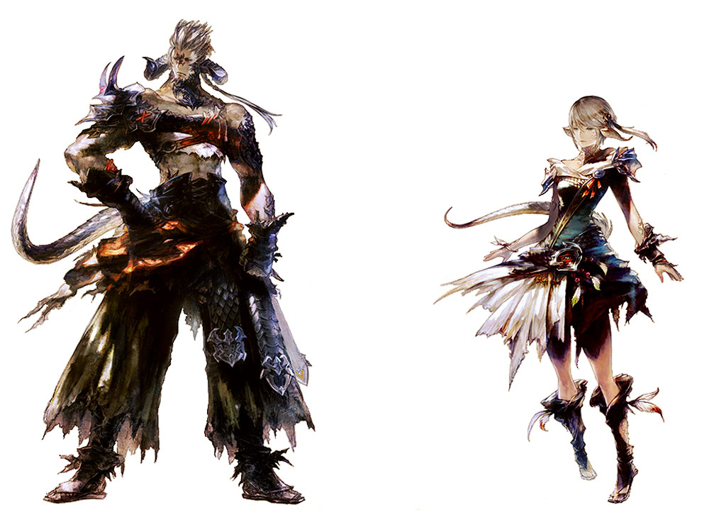 Au Ra Art from Final Fantasy XIV: Heavensward