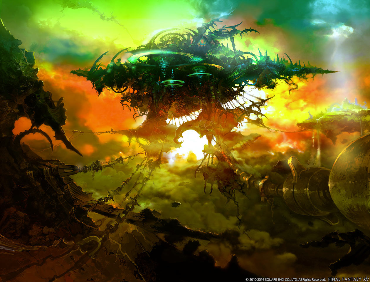Floating Island Art from Final Fantasy XIV: Heavensward