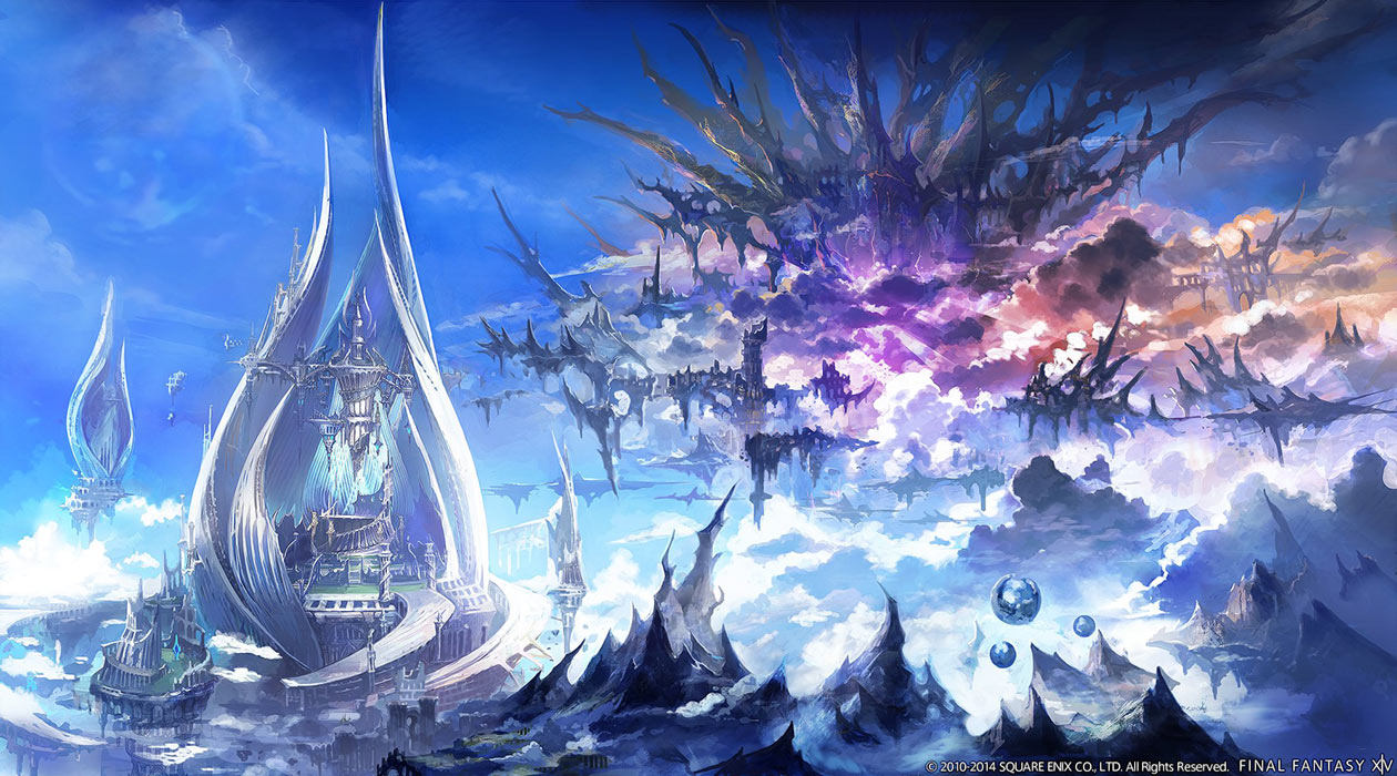 Floating Islands Art from Final Fantasy XIV: Heavensward