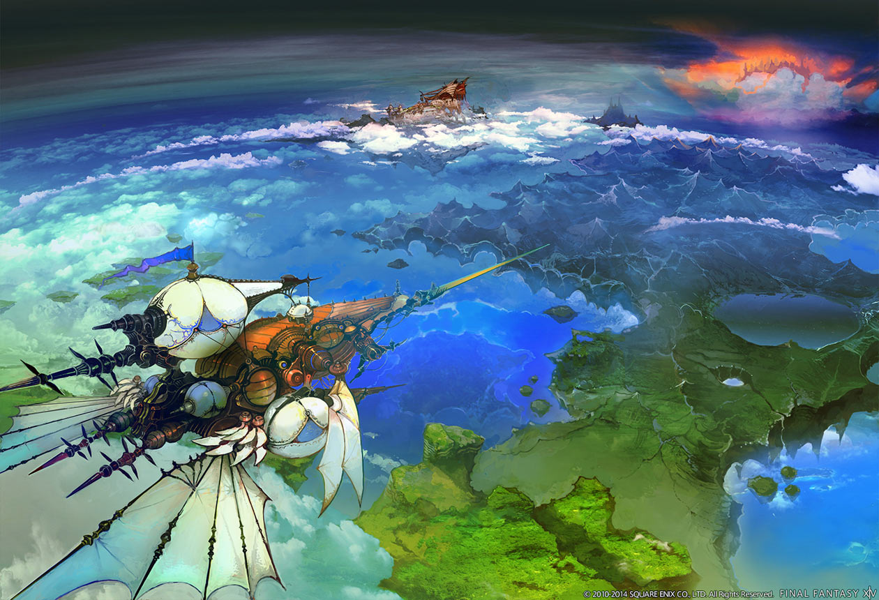 Floating Lands Art from Final Fantasy XIV: Heavensward