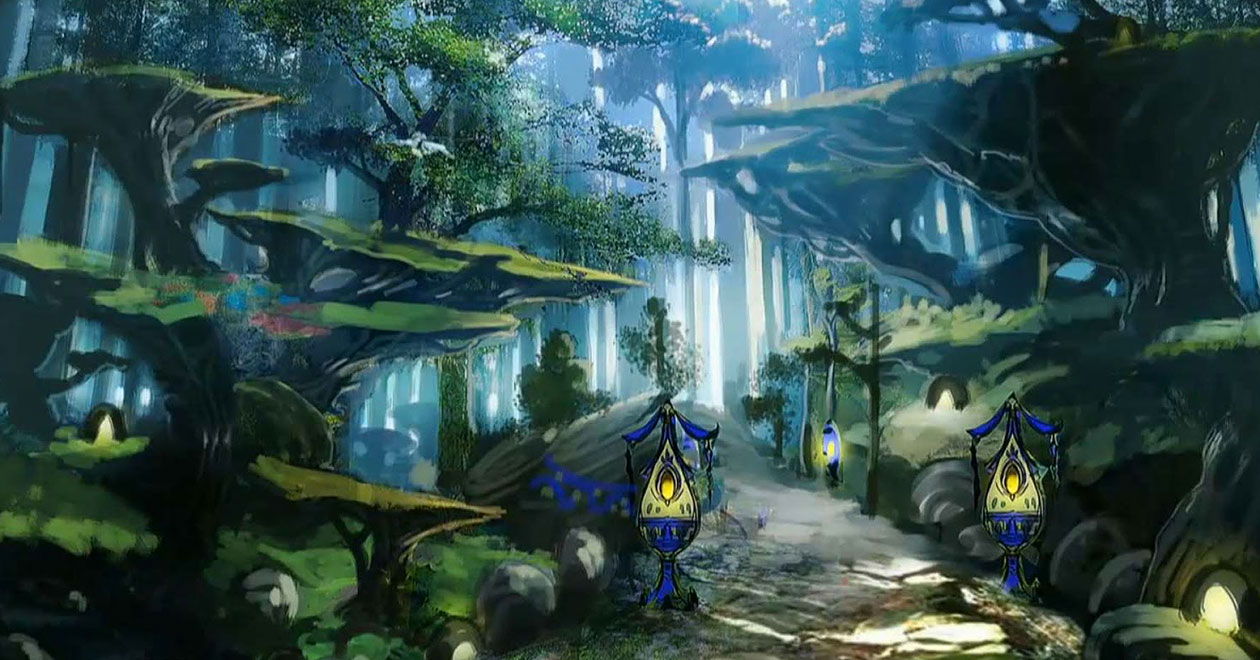 Forest Concept Art from Final Fantasy XIV: Heavensward
