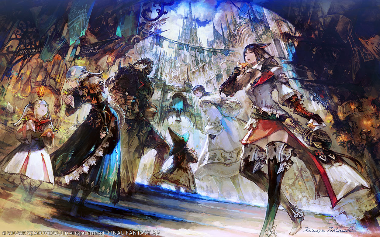 Ishgard Markets Art from Final Fantasy XIV: Heavensward