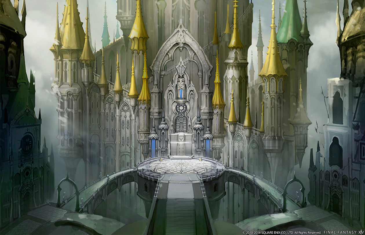 Ishgard Walkways Art from Final Fantasy XIV: Heavensward