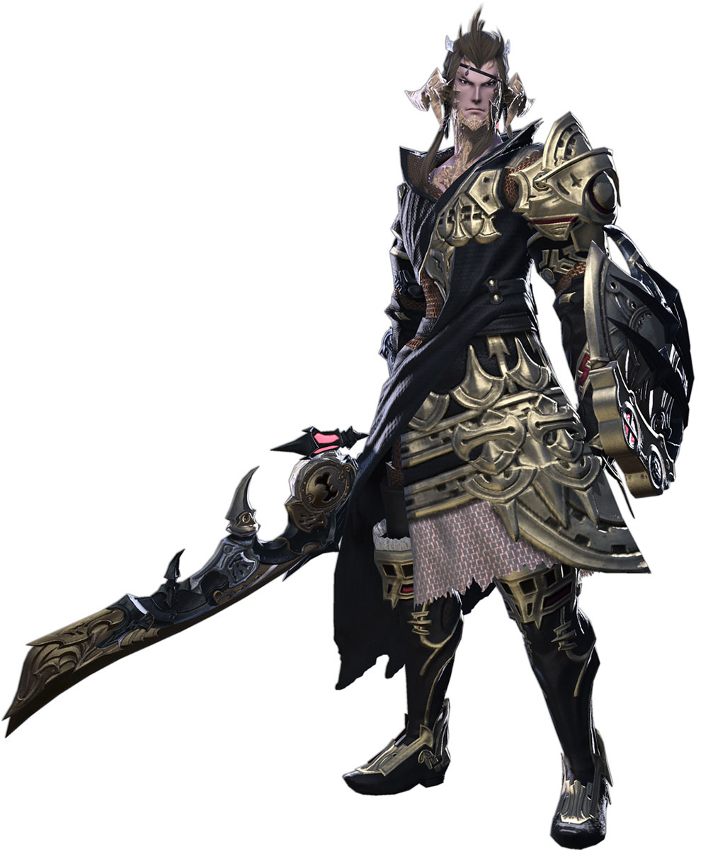 Paladin Midas Gear Art from Final Fantasy XIV: Heavensward
