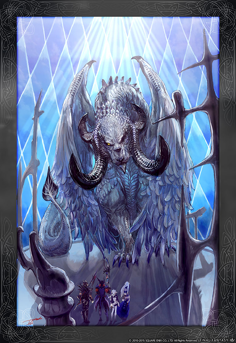 Hraesvelgr Art from Final Fantasy XIV: Heavensward