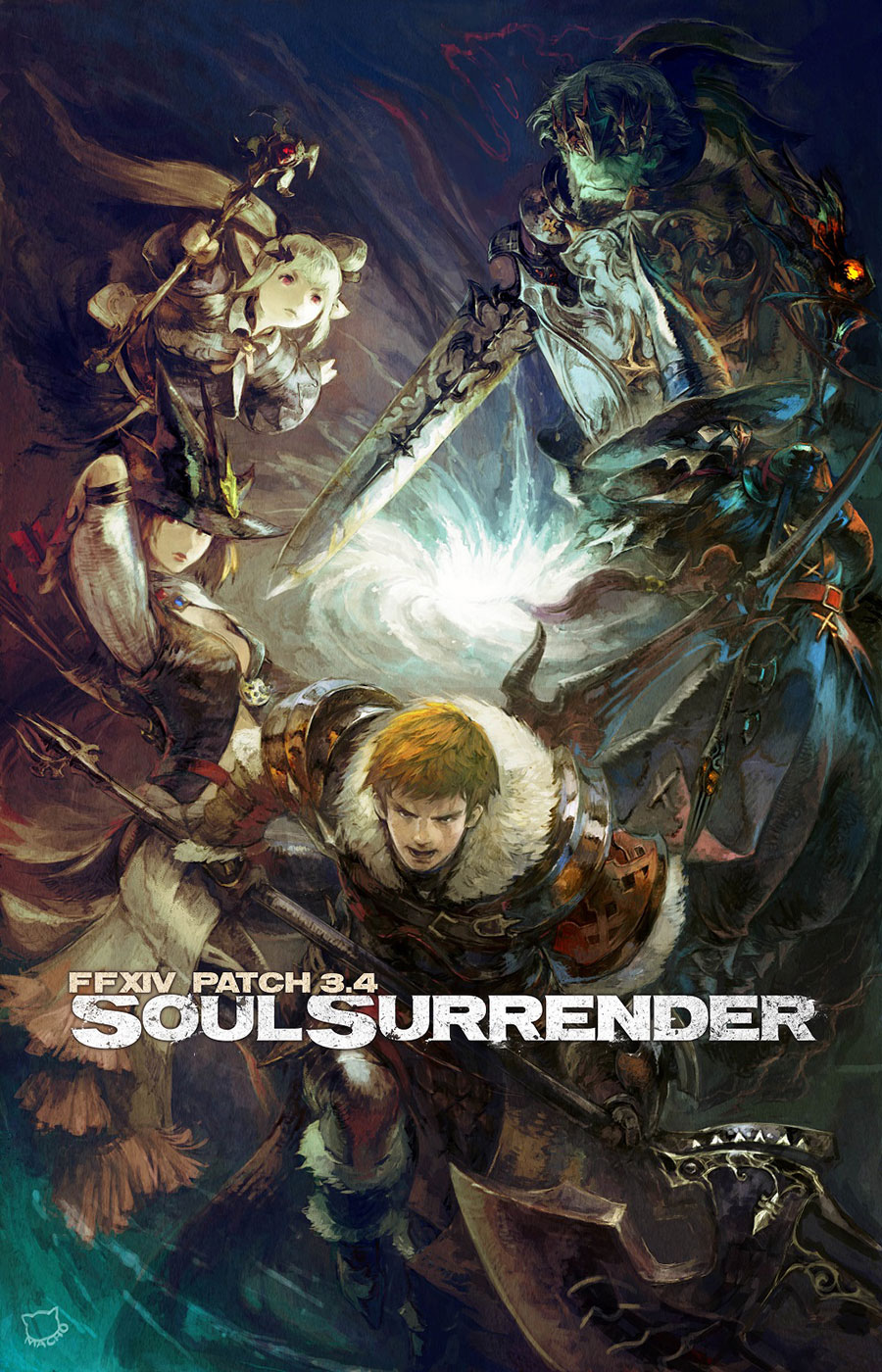 Warriors of Darkness Art from Final Fantasy XIV: Heavensward